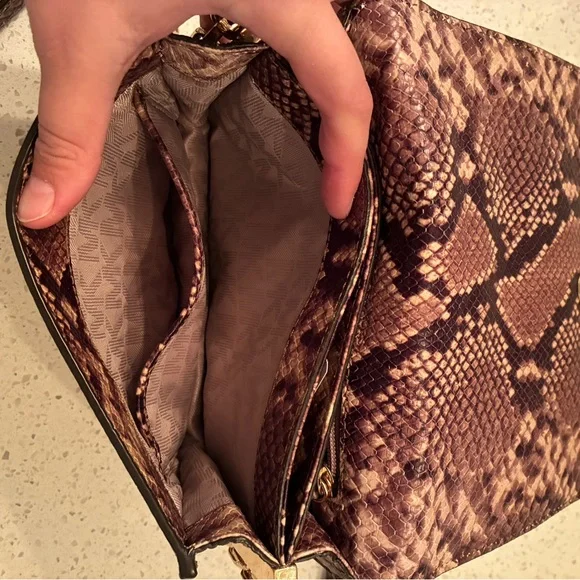 Michael Kors Snakeskin Crossbody - Picture 2 of 3